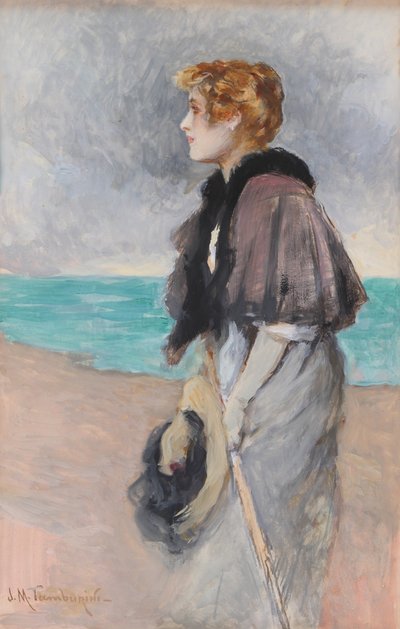 Giovane ragazza con cappello da Josep Mª Tamburini Dalmau
